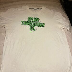 Nike Men's Tee with Green Graphic